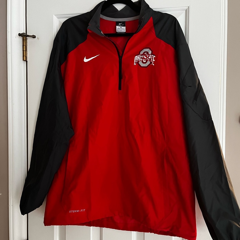 Nike storm fit Ohio State windbreaker 1/4 zip pullover football
